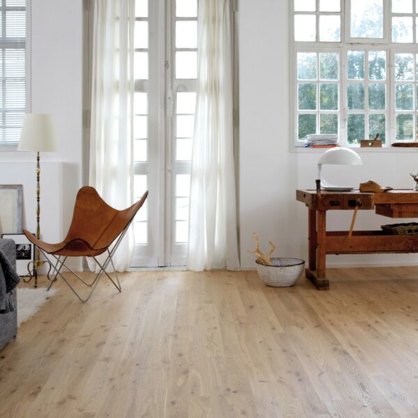Bauwerk parkett smalle plank licht eiken